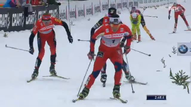 Marit Bjørgen dominates - Tour de Ski 6th Stage Sprint смотреть онлайн