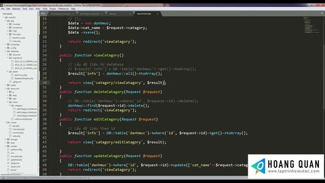 Sử dụng eloquent ORM trong laravel để thêm, sửa, xóa dữ liệu смотреть онлайн
