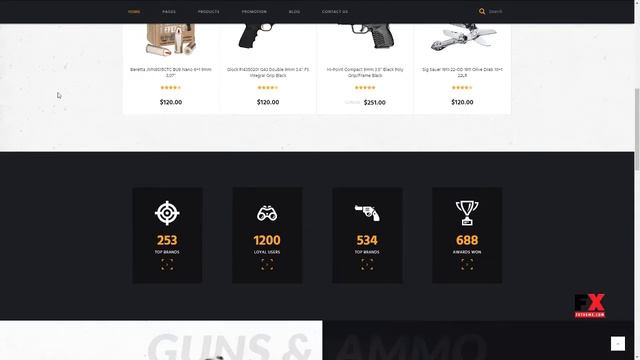 Kingler Weapon Store and Gun Training WordPress Theme Sidney H смотреть онлайн