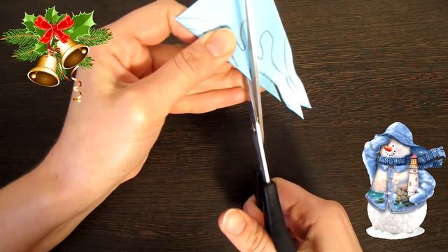 SNOWFLAKE tutorial. How to make easy paper snowflakes - Paper Snowflake №7! Creative DIY Projects смотреть онлайн