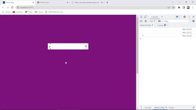 auto-complete search bar in react js смотреть онлайн