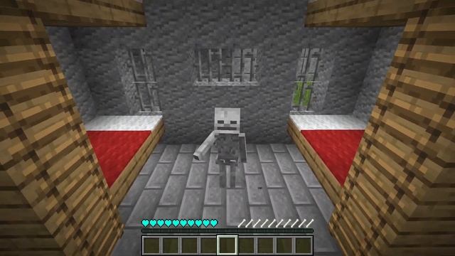 Minecraft HOW to play SUPERHERO ENDERMAN ZOMBIE VILLAGER CREEPER SKELETON in Minecraft Jail my craf смотреть онлайн