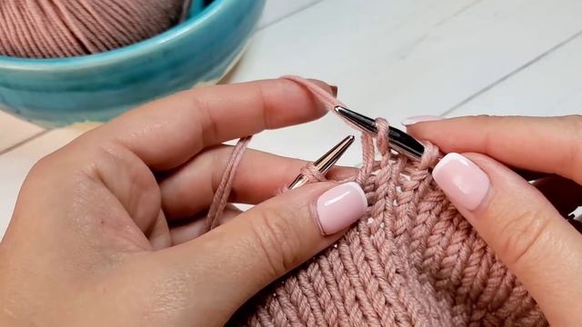 Как вязать лицевые петли смотреть онлайн