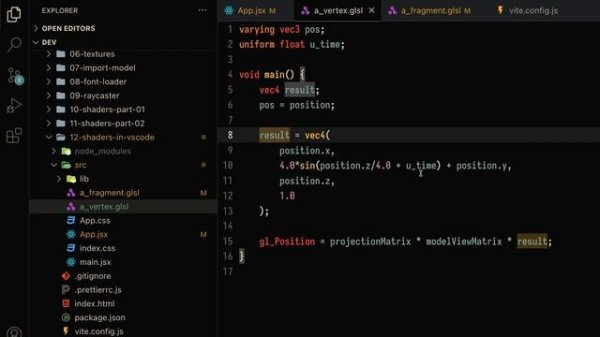 Three.js Shader Extension in VS Code | How to Import GLSL Shaders in JavaScript