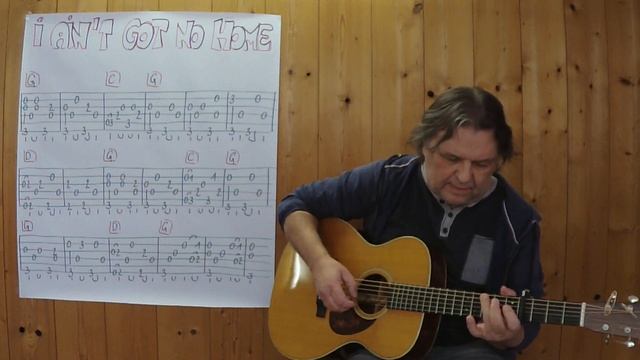 Fingerstyle Guitar Lesson # 342: I AIN'T GOT NO HOME (Woody Guthrie) смотреть онлайн