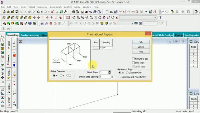 #How to use perpendicular add #beam in different node with the help #staad proStaad pro tutorial-15 смотреть онлайн