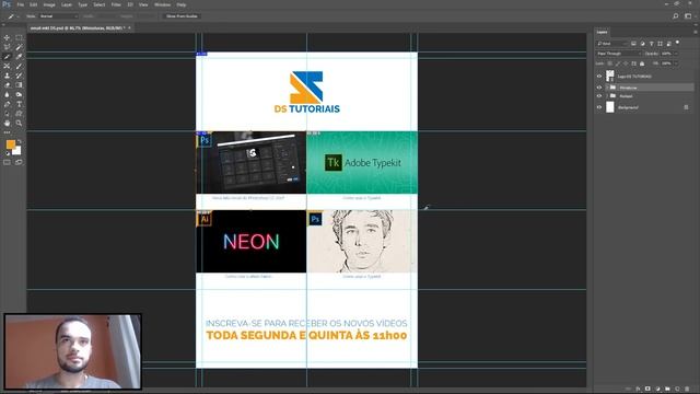 COMO CRIAR UM E-MAIL MARKETING DO ZERO NO PHOTOSHOP (01/02) смотреть онлайн