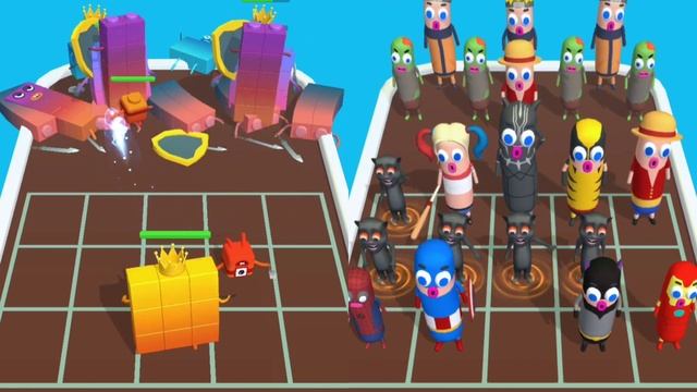 Merge Number Cube: Fam Run Vs Merge Number Run - Merge Alphabet Game #3