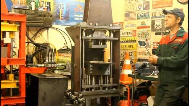 Станок Ск-2 - Часть 1 - Станок для лего кирпича, универсальный, автоматический. смотреть онлайн