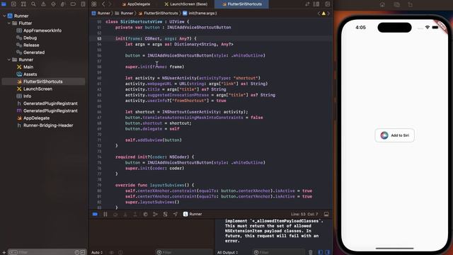 IOS "Add To Siri" button in Flutter with a Platform View смотреть онлайн