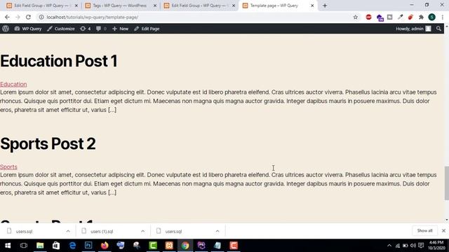 WordPress WP_Query beginners Tutorial in Hindi/Urdu (Part #10) смотреть онлайн