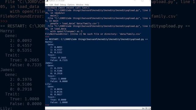 Harvard AI with Python: Heredity 4 смотреть онлайн