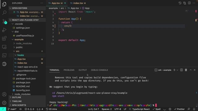 Lesson 4 - Building a Skeleton create-react-app to Test the Hook смотреть онлайн