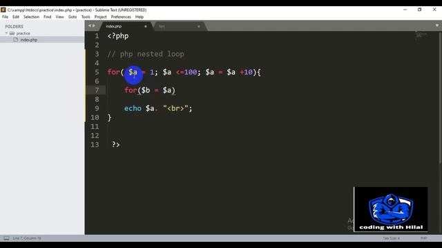 How to write nested loops in PHP|Php me nested karai asan tariqa#PHP #NestedLoops #yahoobaba смотреть онлайн