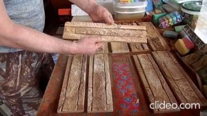 покраска гипсового камня  сланец