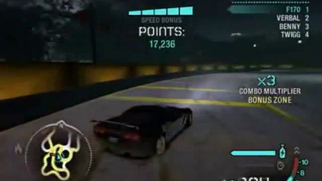NFS Carbon Drift World Record смотреть онлайн