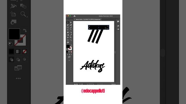 Scritta Adidas - Illustrator Text 3D смотреть онлайн