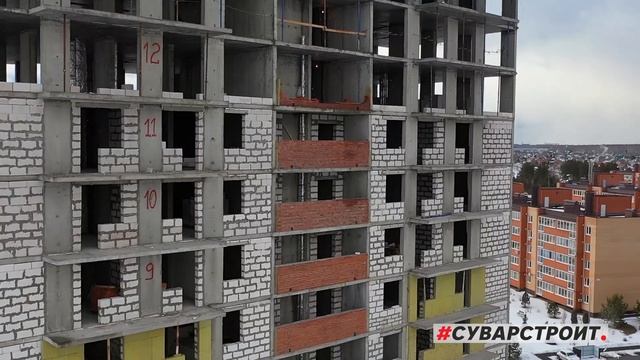 Ход строительства ЖК "Южный парк" 28.01.2020 смотреть онлайн