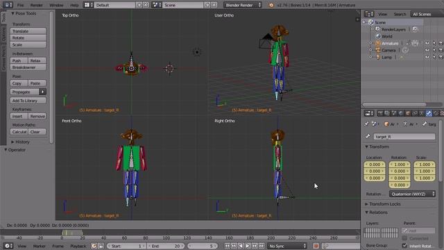 Blender Character Animation Tutorial Monkey Robot Part 6 Walk Cycle, Animation of Character Walking смотреть онлайн