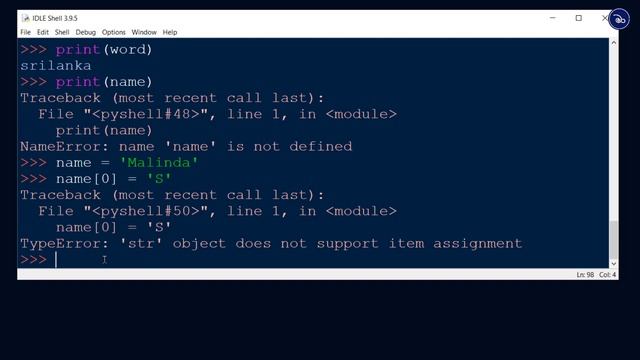 strings in python - python sinhala tutorial смотреть онлайн