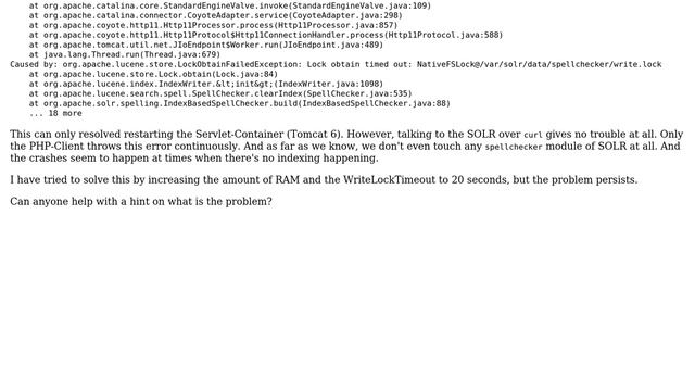 Regular Error 500 with SOLR-Server (2 Solutions!!) смотреть онлайн