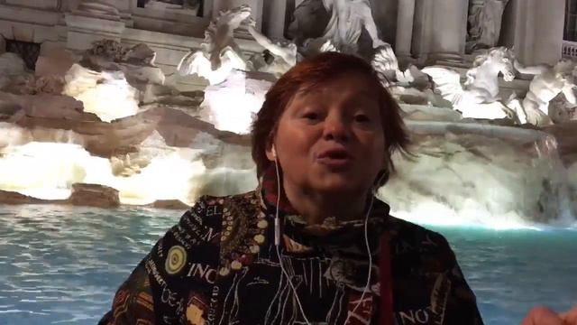 Вечернее посещение фонтана Треви. смотреть онлайн