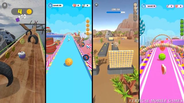 Going Balls vs Candy Ball Run vs Rolling Ball Sky Escape vs Candy Land Ball Run - Sweet Balls Race смотреть онлайн