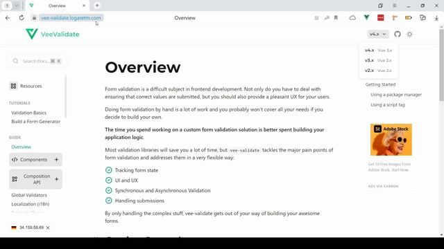 Vee validate 4. Введение и установка. смотреть онлайн
