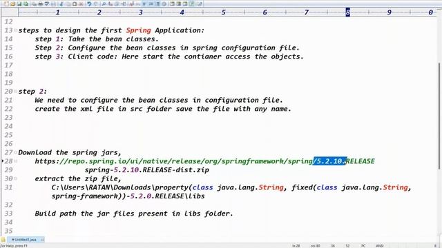 Spring Core || First Application Execution || Mr. Ratan Sir смотреть онлайн