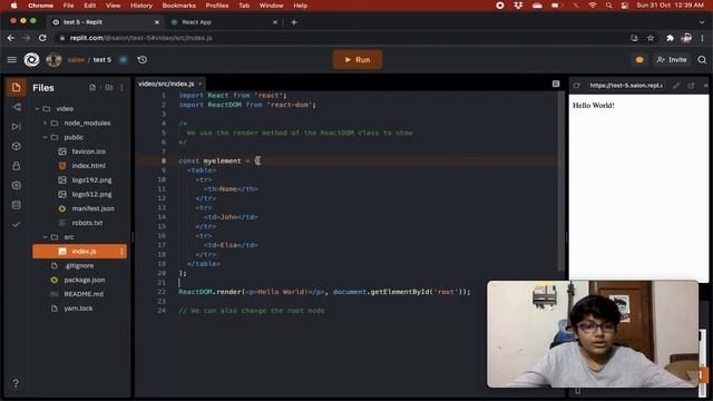 React Render HTML смотреть онлайн