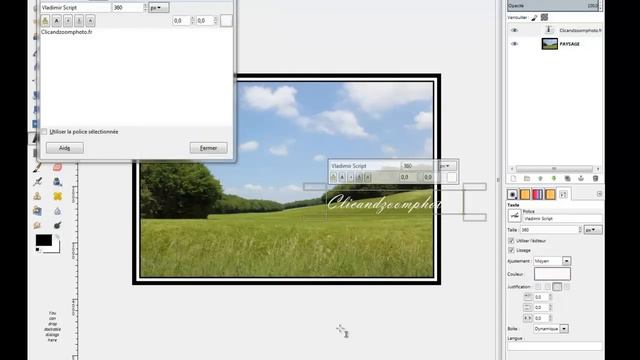 GIMP 2.8 comment rajouter une signature à votre photo смотреть онлайн