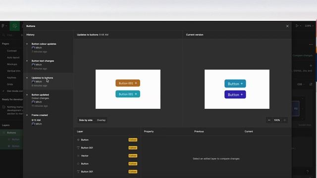 Figma's Dev mode - compare changes смотреть онлайн