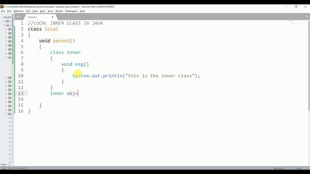 Local Inner class in JAVA || inner class explained by Stay Focused смотреть онлайн