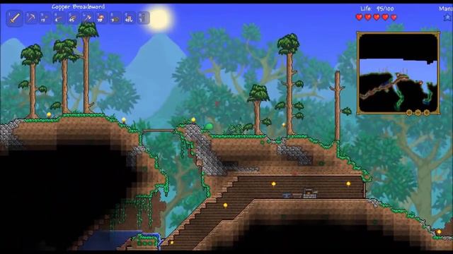 Let's Play! Terraria- Episode 03: Where are the Caves?! смотреть онлайн