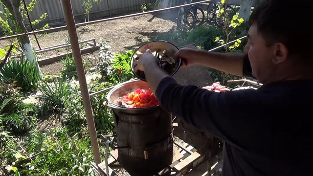 говядина в казане. для друзей