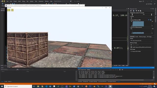 FPS Engine - Initial scene in OpenGL C++ смотреть онлайн