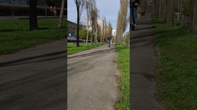 Элетросамокат Crosser T4. Живой выезд. смотреть онлайн