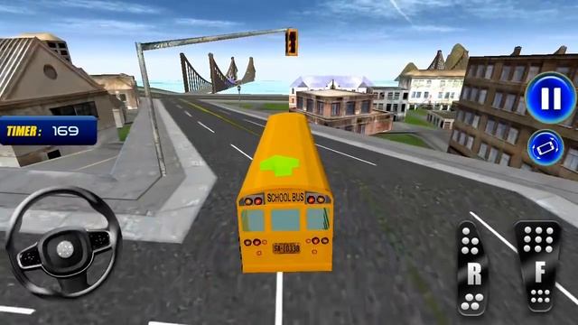 Mountain Uphill School Bus Driving 3D Game - High School Bus Racing - Bus Games to play смотреть онлайн