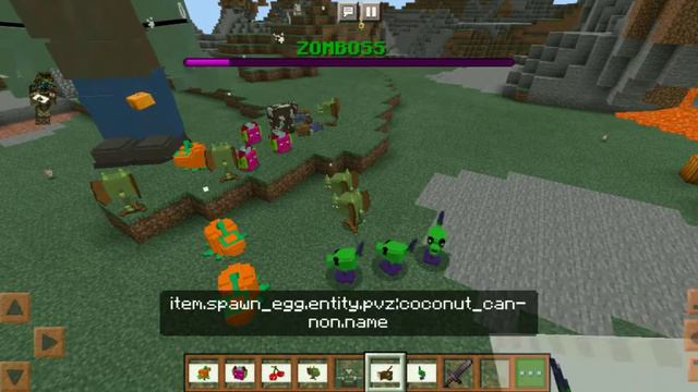 Растения против Зомби (мод майнкрафт) смотреть онлайн