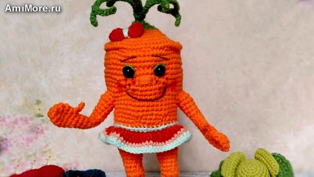Амигуруми: схема Морковка Вита. Игрушки вязаные крючком - Free crochet patterns. смотреть онлайн