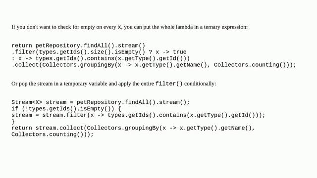 Java Stream : How to filter conditionally? смотреть онлайн