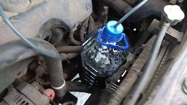 Экспресс замена масла в зимний период китайским насосом. смотреть онлайн
