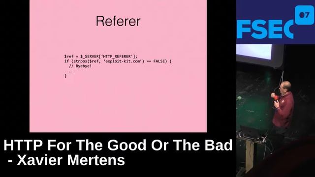 FSec2017: HTTP For The Good Or The Bad by Xavier Mertens смотреть онлайн