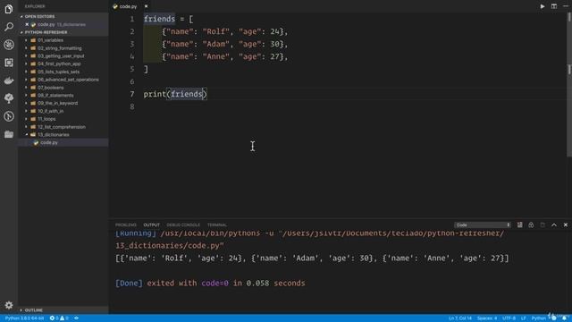 02 - A Full Python Refresher - 015 Dictionaries смотреть онлайн