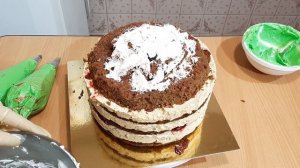 ТОРТ С ТЮЛЬПАНАМИ/  БЕЛКОВО ЗАВАРНОЙ крем планетарным МИКСЕРОМ /ИТАЛЬЯНСКАЯ МЕРЕНГА/Olya konditer