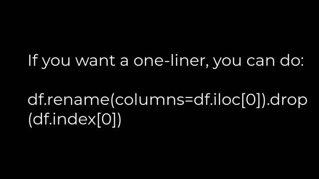 Python :Python Pandas Replacing Header with Top Row(5solution) смотреть онлайн