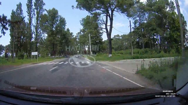 2018г.,Грузия, Кобулети,поездка по городу смотреть онлайн