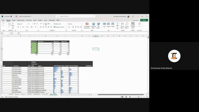 Excel for Productivity Week 1 (EXCEL SPREADSHEET BASICS) смотреть онлайн