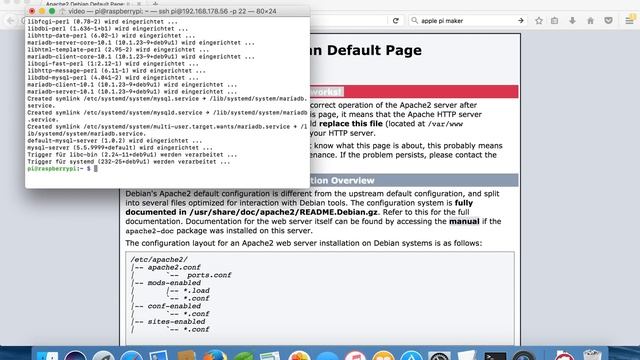 Installation eines Raspberry Pi mit einem Webserver inkl. Php, MySQL & FTP смотреть онлайн