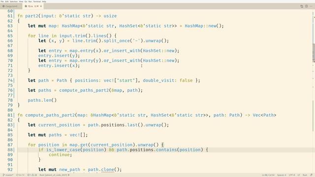Jour 12 (unit test, vec![], append) — Partie 2 — Rust Advent Of Code 2021 смотреть онлайн